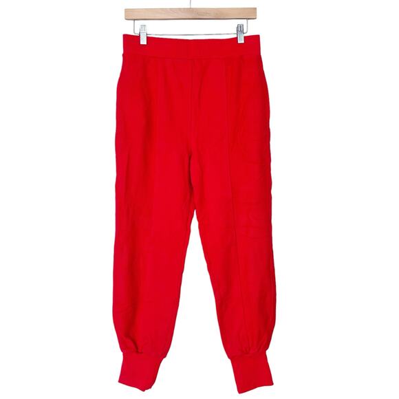 Herve Leger Red Joggers Sz M - Picture 1 of 5